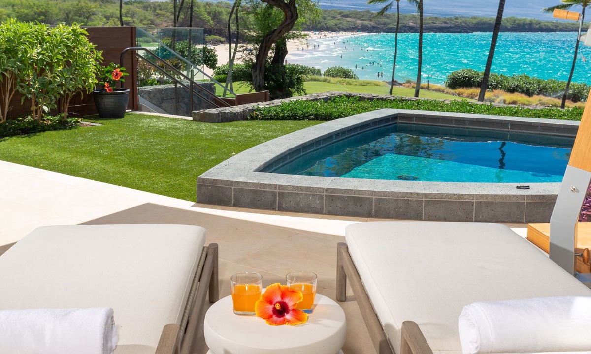 Kamuela Condo | 20% OFF Aug 7-31 Beachfront Unit-Steps to Hapuna Beach, Big Lanai, Plunge Pool