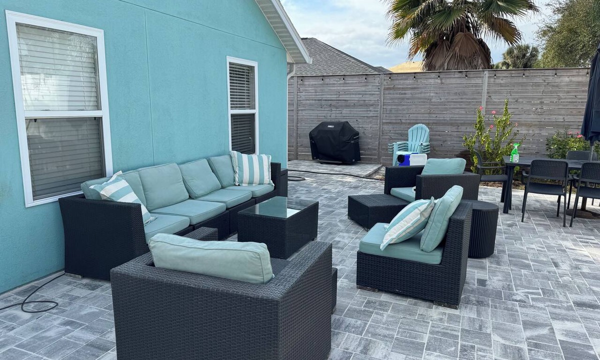 St. Augustine Beach House | Beach Bungalow 2BR/2BA 1‑block to Beach Backyard Oasis Firepit