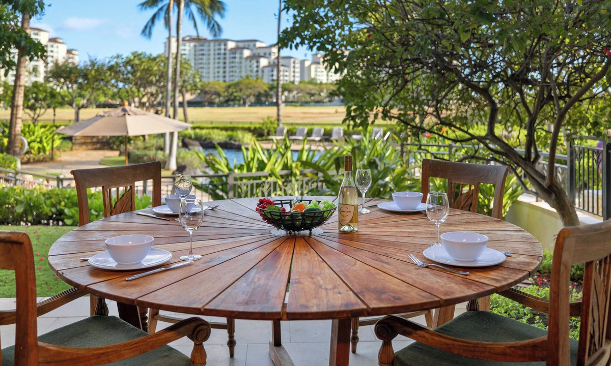 Ko Olina Condo | Beach Villas Ko Olina ~ GROUND FLOOR B107 ~ Beachfront ~ 3 Bedroom/3 full bath