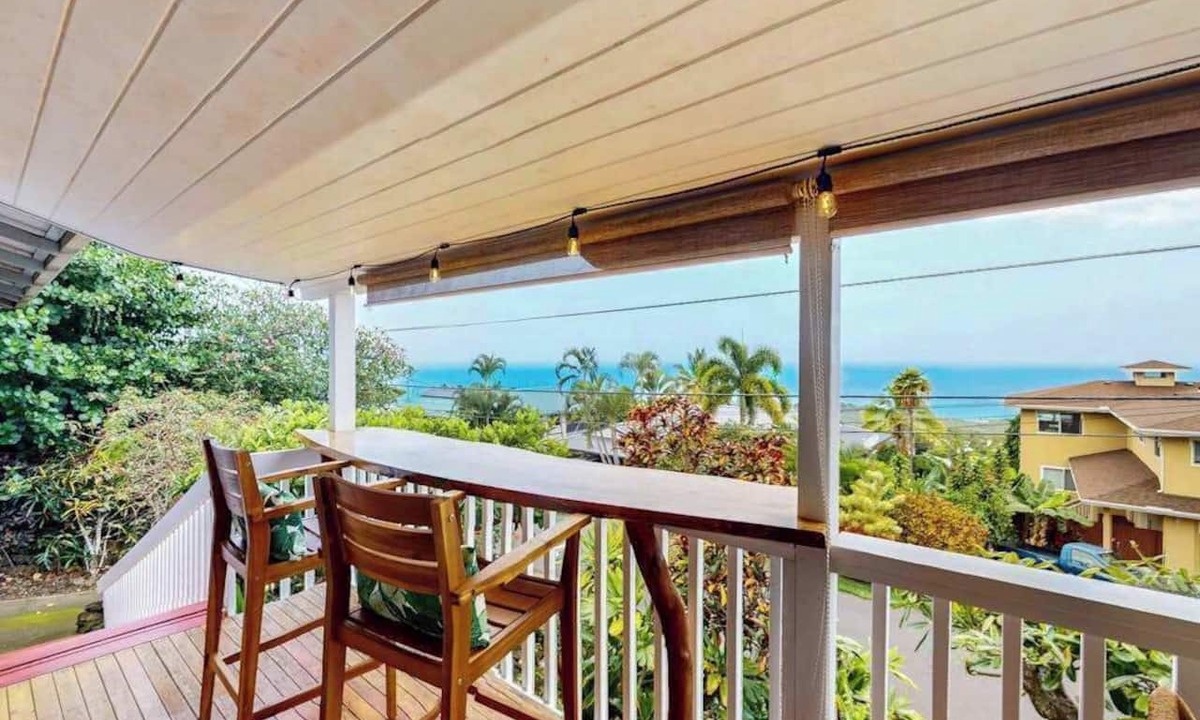 Kailua-Kona House | Kona Home with Separate Ohana, Ocean Views, Gazebo & Firepit