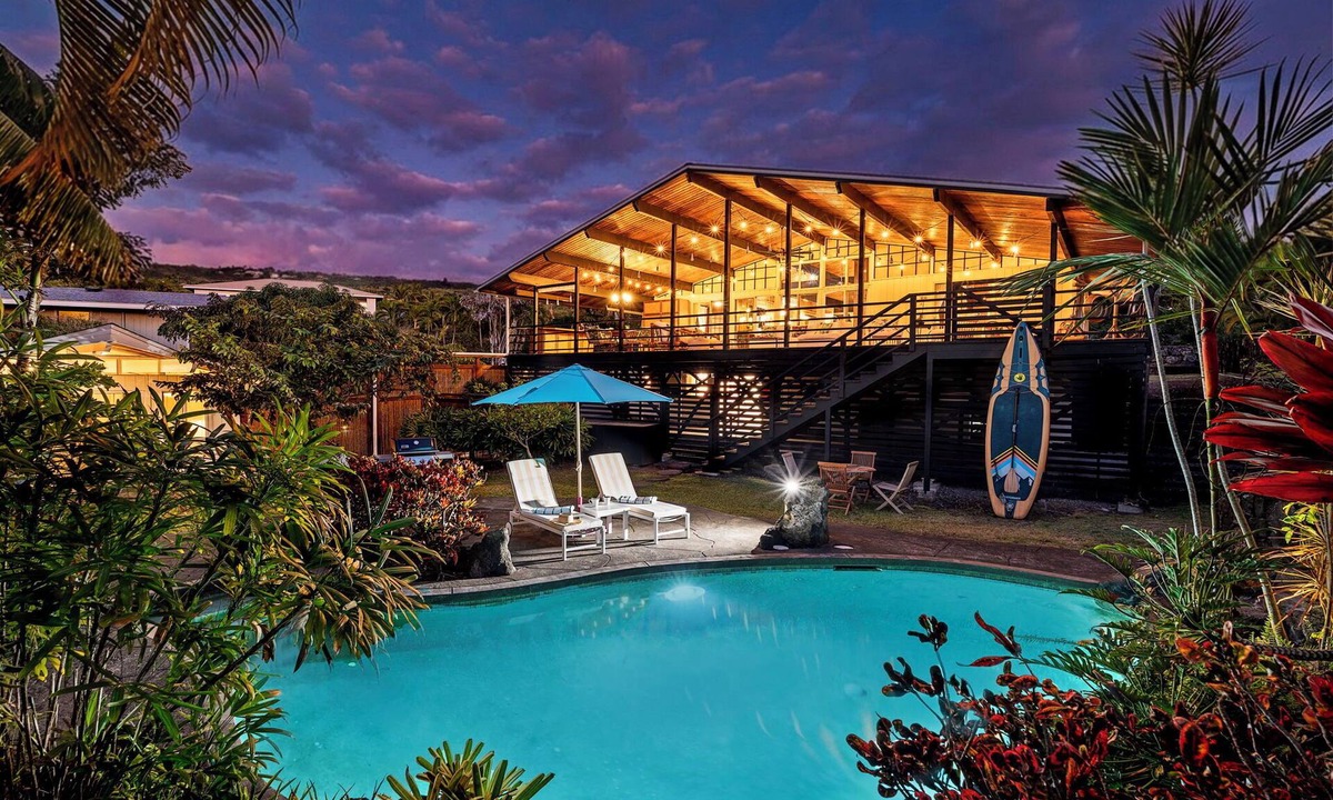 Keauhou House | Mai Tai Manor by Gather: Modern Oasis w/Saltwater Pool & Lanai Near Keauhou