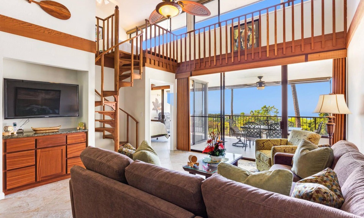 Keauhou Condo | 🏖️Ocean View Keauhou Condo w/A/C | 2BR Loft | Pickleball