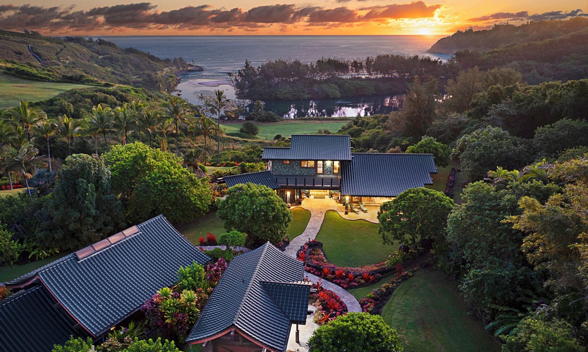 Kilauea House | Private estate on 12 lush acres, ocean views, path to beach!