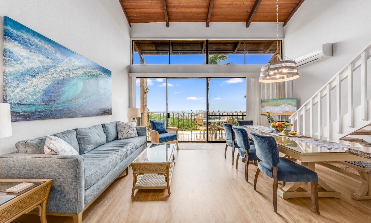 Kihei Condo | Rare, Spacious Penthouse, Big Ocean and Mountain Views, Great Location, AC