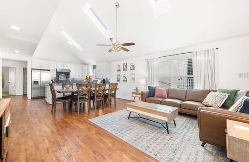 Butler Beach House | 2 Min. Walk to Beach/Ocean Views/Hot Tub/Game Room/Bikes/In-Law Suite
