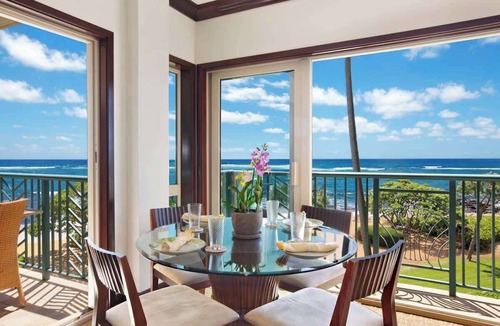 Wailua Condo | A306 - On the Water! 2 Bedroom Oceanfront Suite with AC Steps to Beach & Pool!
