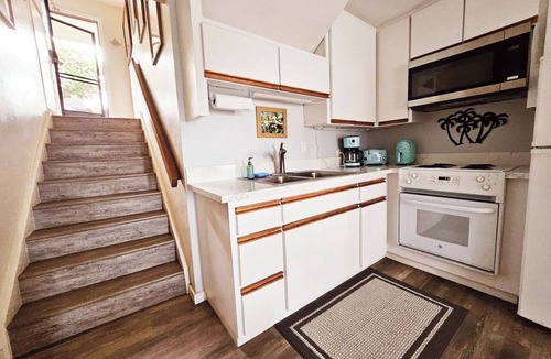 Punaluu Condo | Enjoy ocean views & walk to Black Sand Beach!