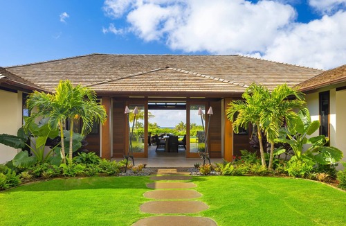 Poipu House | Hale Kipu by Alekona Kauai: Luxury 5br Ocean View Home w Pool, Fire pit, Spa