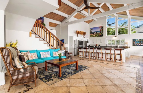 Kailua-Kona House | Hale Pua: Private Oceanfront Luxury Home w/Pool, Spa, AC & Lanai - Relax & Enjoy