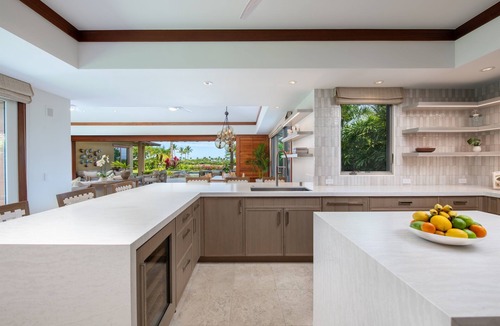 Kaupulehu House | Hualalai private 4 bedroom home with 2 golf carts & Ocean View