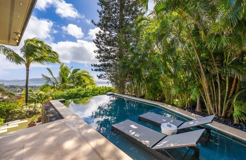 Waialae Iki Ridge House | Kahala Hills Villa by Gather: Luxury Oceanview Villa w/Pool & Gym