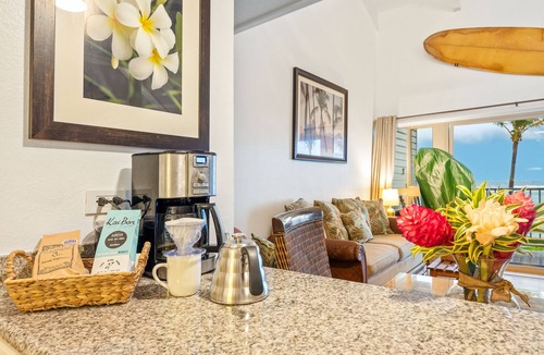Kapaa Condo | Kapaa Shore Resort A307, Oceanfront, Walk to Shops, Restaurants, Beaches