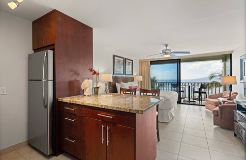 Historic Lahaina Front Street Apartment | Lahaina Shores 509 – Oceanfront Studio with Stunning Views