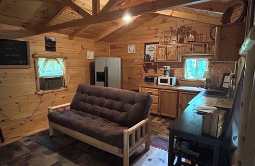 Ray Cabin | Luxury Amish-Built Log Cabin, Private Beach, Zip Line, ATV & Golf Cart Rentals