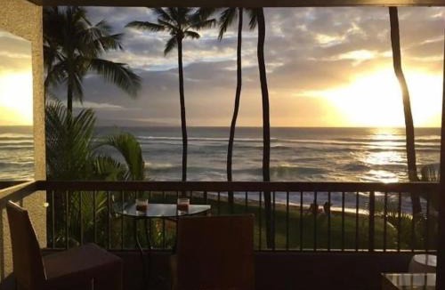 Honokowai Apartment | Oceanfront with Private Beach! Hale Mahina Beach Resort A206