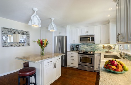 Poipu Condo | Poipu Palms 202.Oceanfront, Palm Trees and the Beautiful Blue Pacific Ocean!