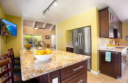Poipu House | Prime Poipu Beach Home - 4 Ground Floor Bedrooms, 3 Bathrooms, near Hyatt. AC