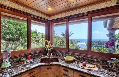 Kilauea House | Private estate on 12 lush acres, ocean views, path to beach!