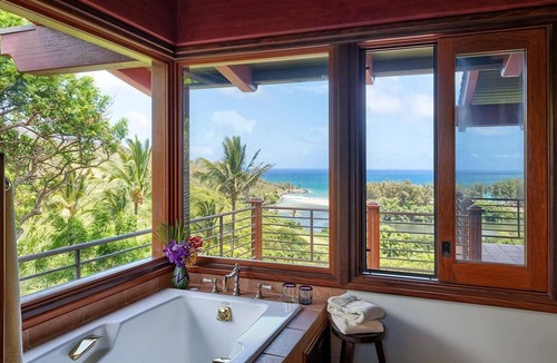 Kilauea House | Private estate on 12 lush acres, ocean views, path to beach!