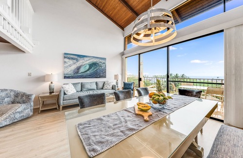 Kihei Condo | Rare, Spacious Penthouse, Big Ocean and Mountain Views, Great Location, AC