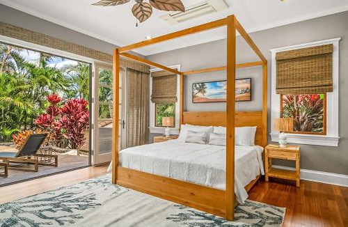 Poipu Villa | Tiki Villa Poipu 5Bd Pool & AC Sleeps 16