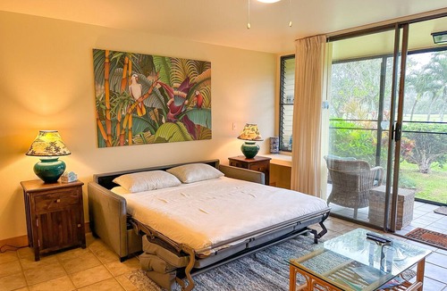 Kahuku Condo | Turtle Bay Creek view - 1Bed 2Bath Kuilima Condo - Sleeps 4