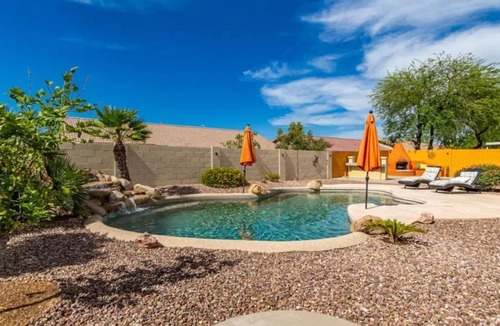 South Mountain House | Waterfall Pool Oasis, Large Master Suite, Outdoor Fireplace