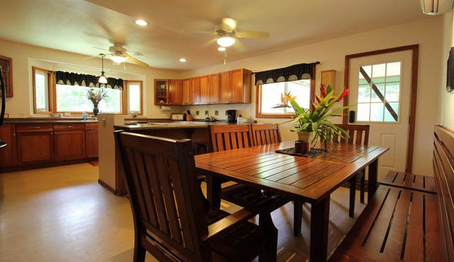 Beachside Getaway-Large Kitchen-A/C-Covered Patio-Grill-Fenced Yard in Hauula