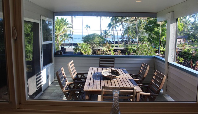 Best Hilo Location. Luxury Ocean Frt, black sand & turtles @ Richardsons Beach