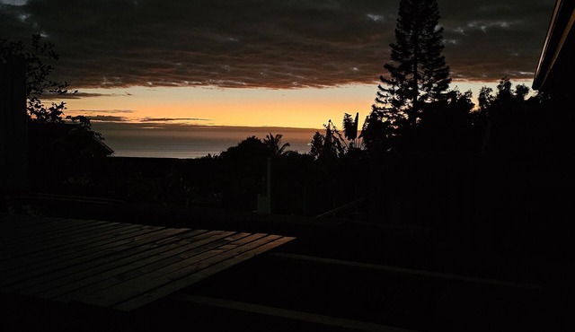Charming oceanview with large lanai and outdoor area. Washer/Dryer & BBQ