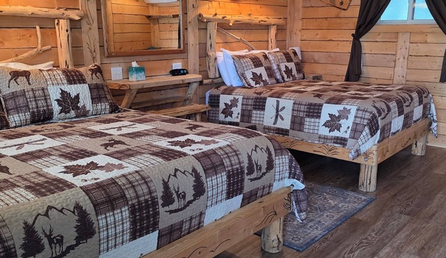 Clean, comfy basecamp with king and queen beds steps from the peaceful creek. in Cedaredge