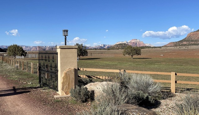 Custom Home On 40 Private Acres Overlooking Zion in Apple Valley