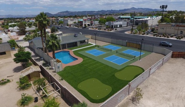 Elevated PickleBall Retreat in Las Vegas