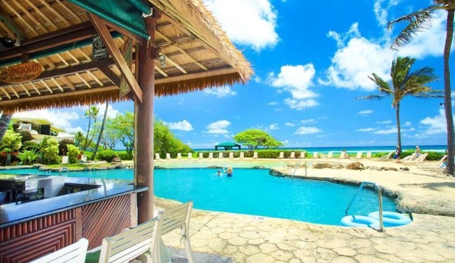 Enjoy A Garden View Room at Kauai Beach Resort, 4 Pools!