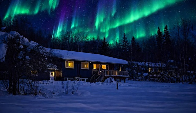 Escape to a private hilltop luxury home with breathtaking valley & Aurora views! in Fairbanks