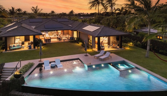 Exquisite 4BR Ka 'Ulu Estate 102A at Hualalai – Infinity Pool & Golf Views