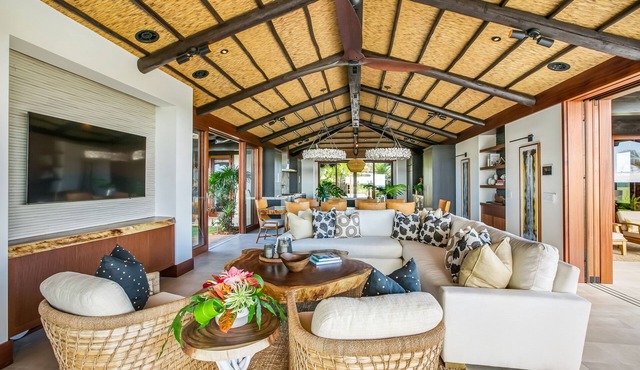 Hale Kahakai by Alekona Kauai: Luxury 4BR Bali-Inspired Home in Kukuiula w AC, private pool