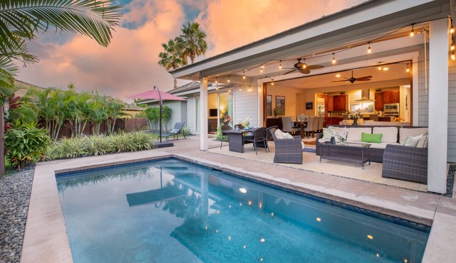 Holua Kai #32: Luxurious Coastalview Home w/Private Pool, AC: Golf Oceanfront