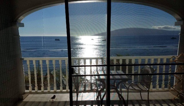 Incredible ocean view above the palms! Lahaina Shores 603 is waiting for you.