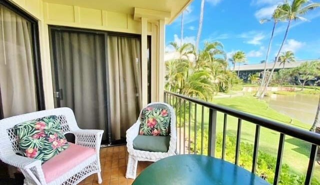Kauai Beach Villas D-9 . Centrally located . & Lagoon view