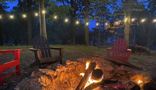 Lakefront Cabin & Bunkhouse with Private Dock in Jay
