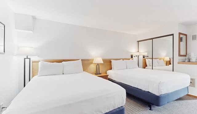 Main St. room - pool & hot tub - walk to lifts, dog-friendly, balcony in Aspen