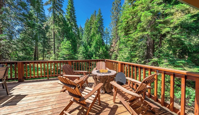 Modern Remodeled Spacious Cabin with A/C - Large Empty lot behind house in Shaver Lake