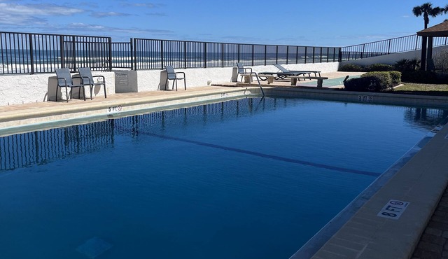 Ocean Front Daytona Beach Shores Condo with heated pool and open beach access! in Daytona Beach