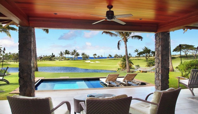 Ocean Views | Plunge Pool & Fire Pit | Villa + Guesthouse in Koloa