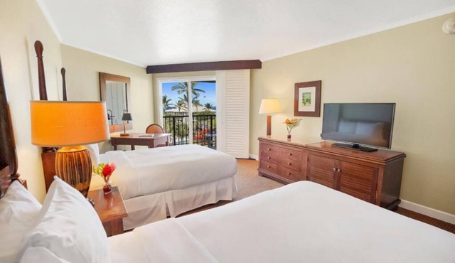 Premium Pool Ocean View 2 Double Beds at Kauai Beach Resort & Spa