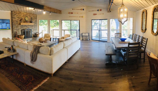 Rustic charm awaits you on Monkey Island with beautiful views of Grand Lake. in Afton