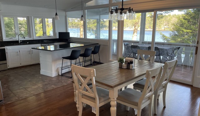 Serene Lakefront Home - Dock, Private Beach & Gorgeous Views in Rindge