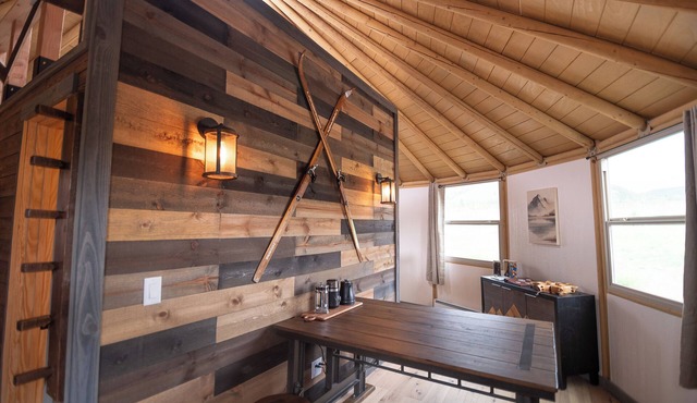 Snowy Range Yurt Cabins - Orange Yurt in Centennial