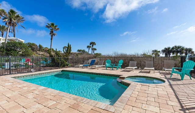 Tiki Tides Oceanfront Beach Home 7BR, Elevator, Heated Pool & Private Boardwalk in Palm Coast